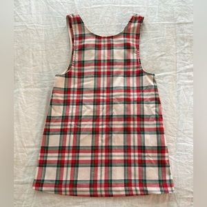 H&M Little Girl Holiday Dress Size 5T Red and Green Plaid
